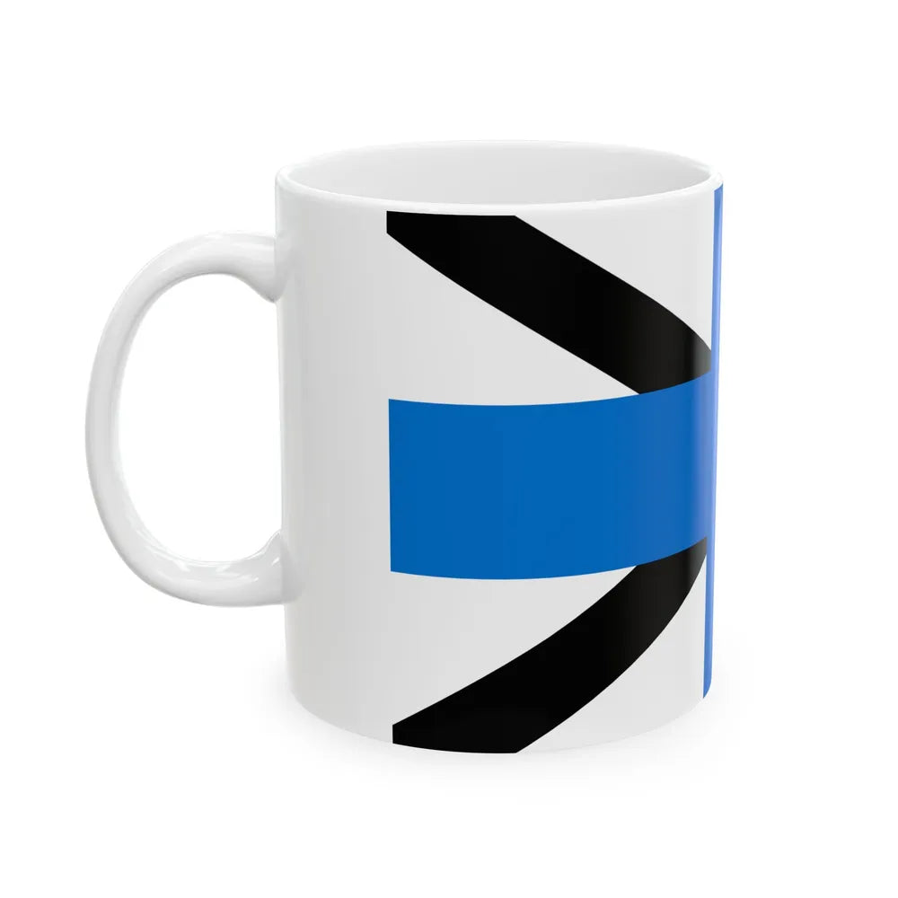 Naval Jack of Estonia (Estonia) White Coffee Mug - Go Mug Yourself