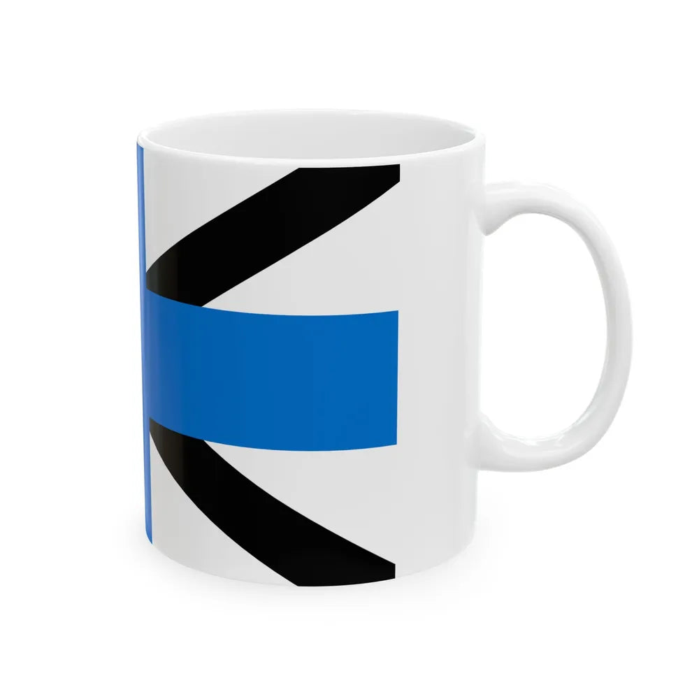 Naval Jack of Estonia (Estonia) White Coffee Mug - Go Mug Yourself