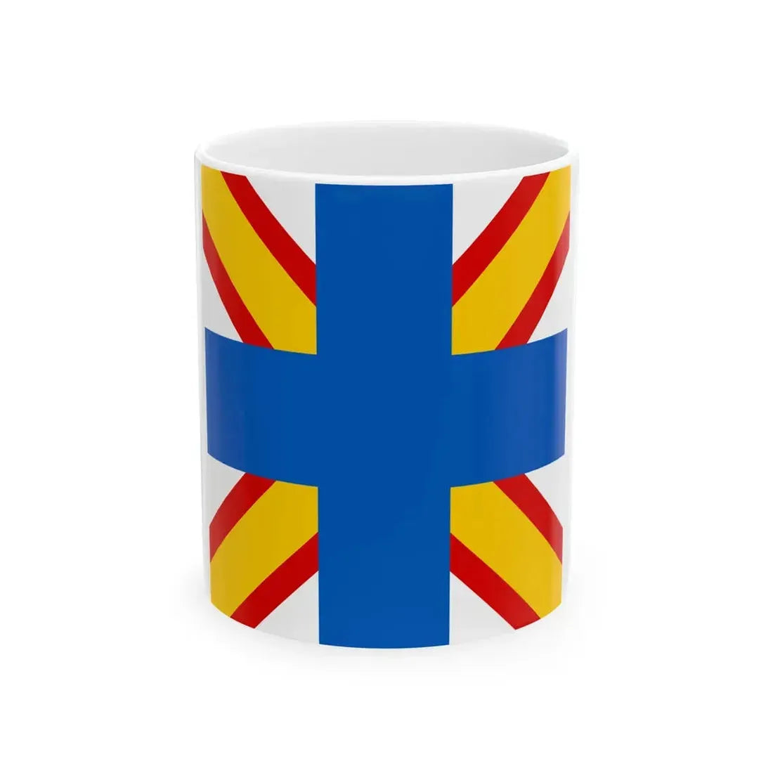 Naval Jack of Finland 1919 (Finland) White Coffee Mug 11oz - Go Mug Yourself