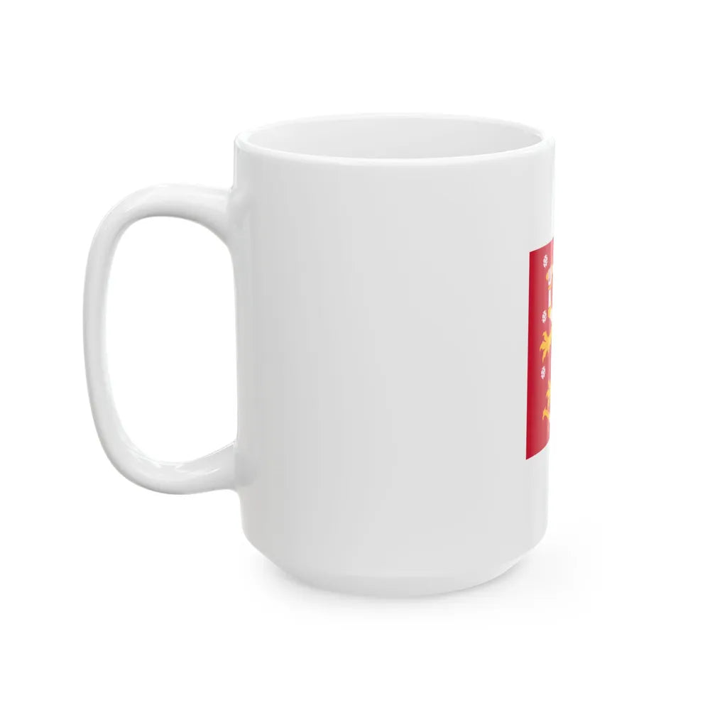 Naval jack of Finland (Finland) White Coffee Mug - Go Mug Yourself