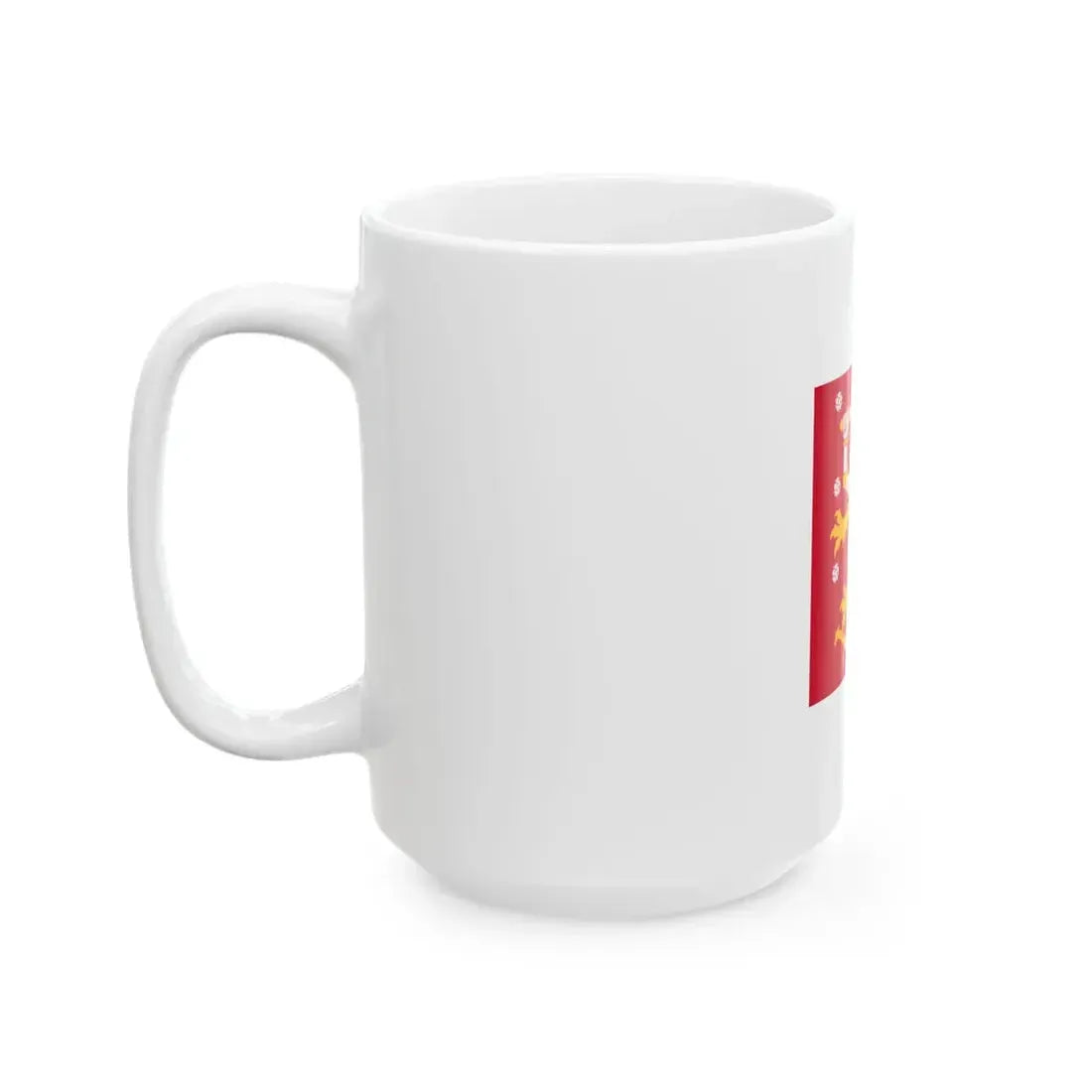 Naval jack of Finland (Finland) White Coffee Mug - Go Mug Yourself