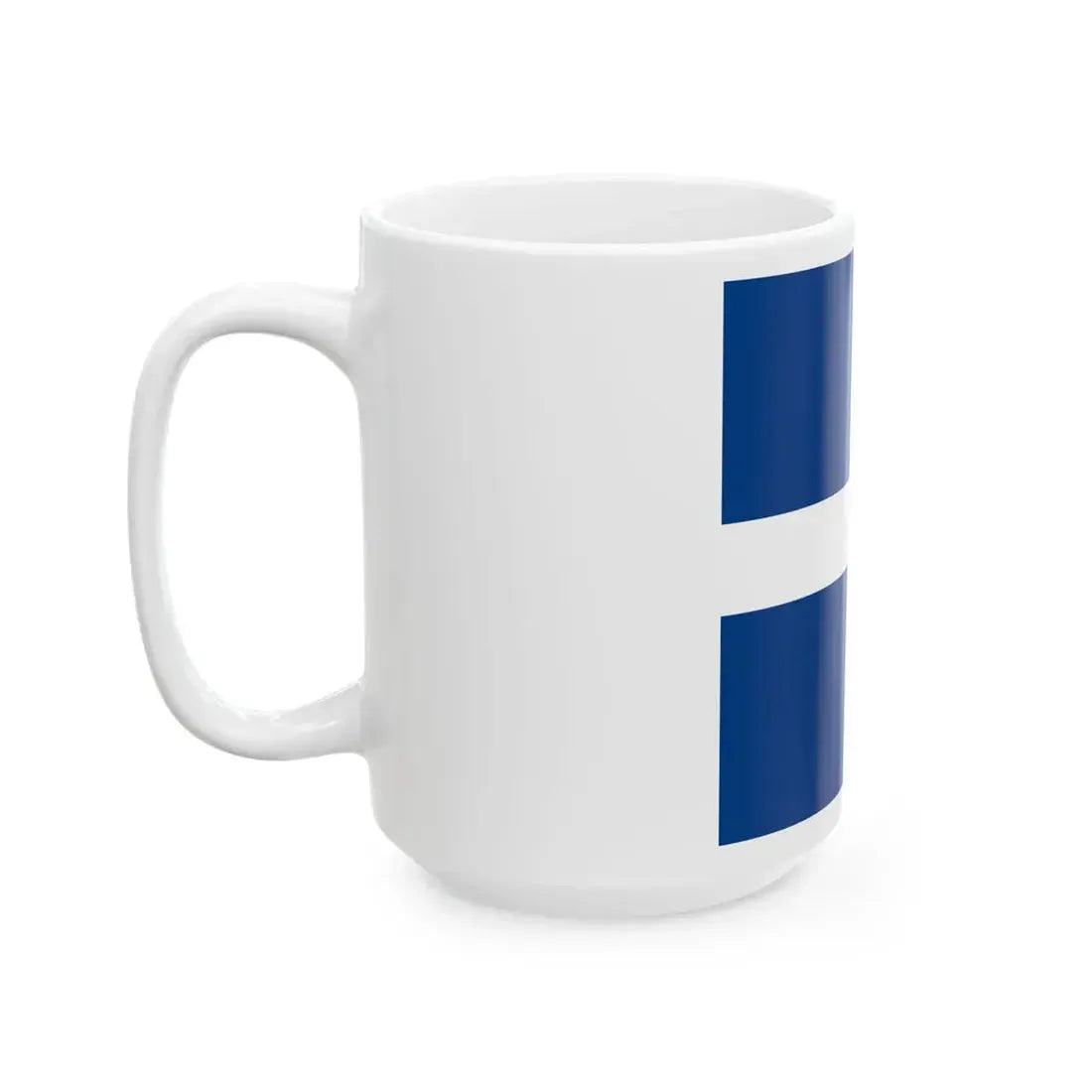 Naval Jack of Greece (Greece) White Coffee Mug - Go Mug Yourself