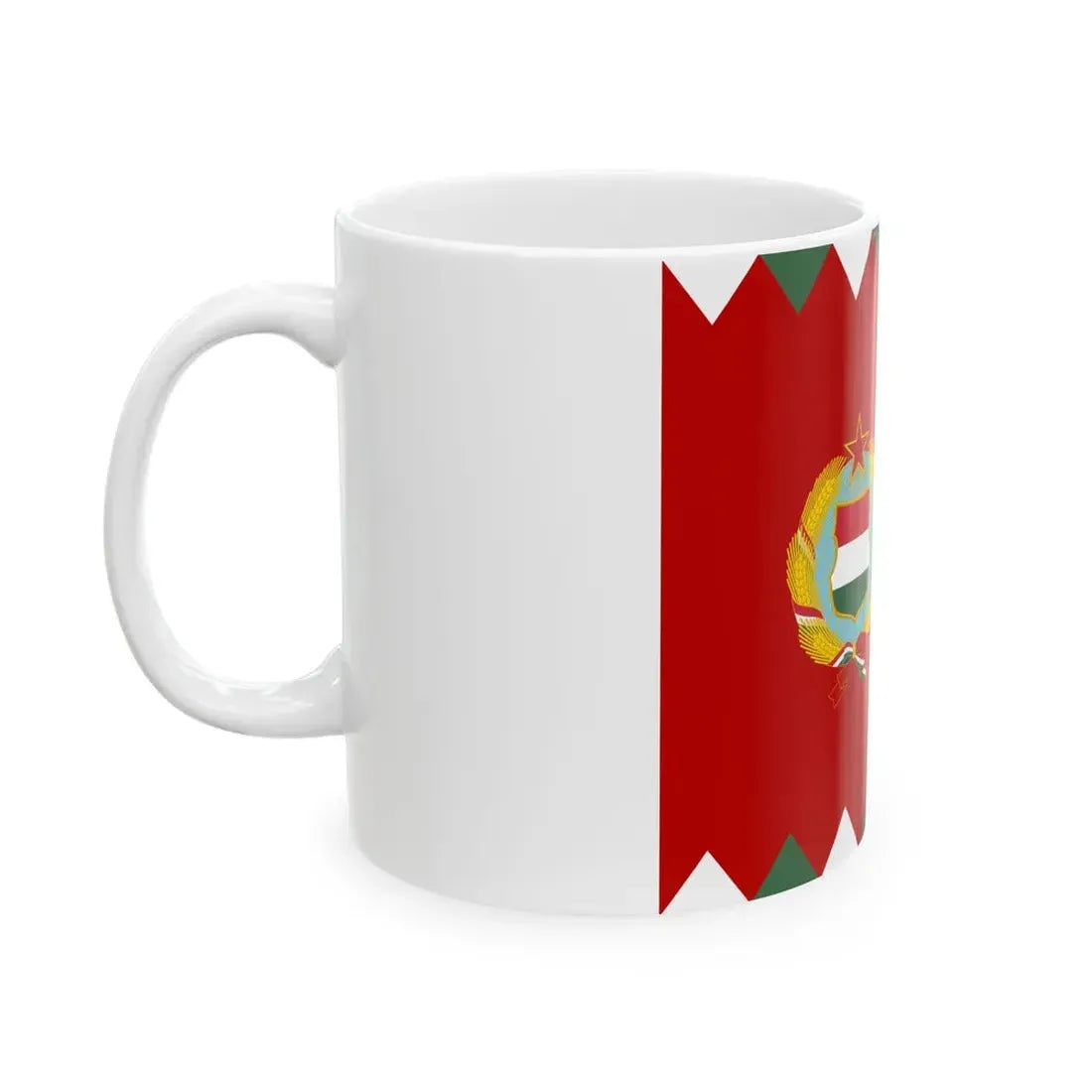 Naval Jack of Hungary 1957-1991 (Hungary) White Coffee Mug - Go Mug Yourself