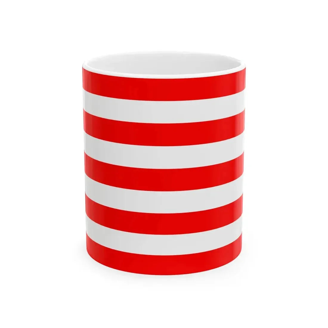 Naval Jack of Indonesia (Indonesia) White Coffee Mug 11oz - Go Mug Yourself