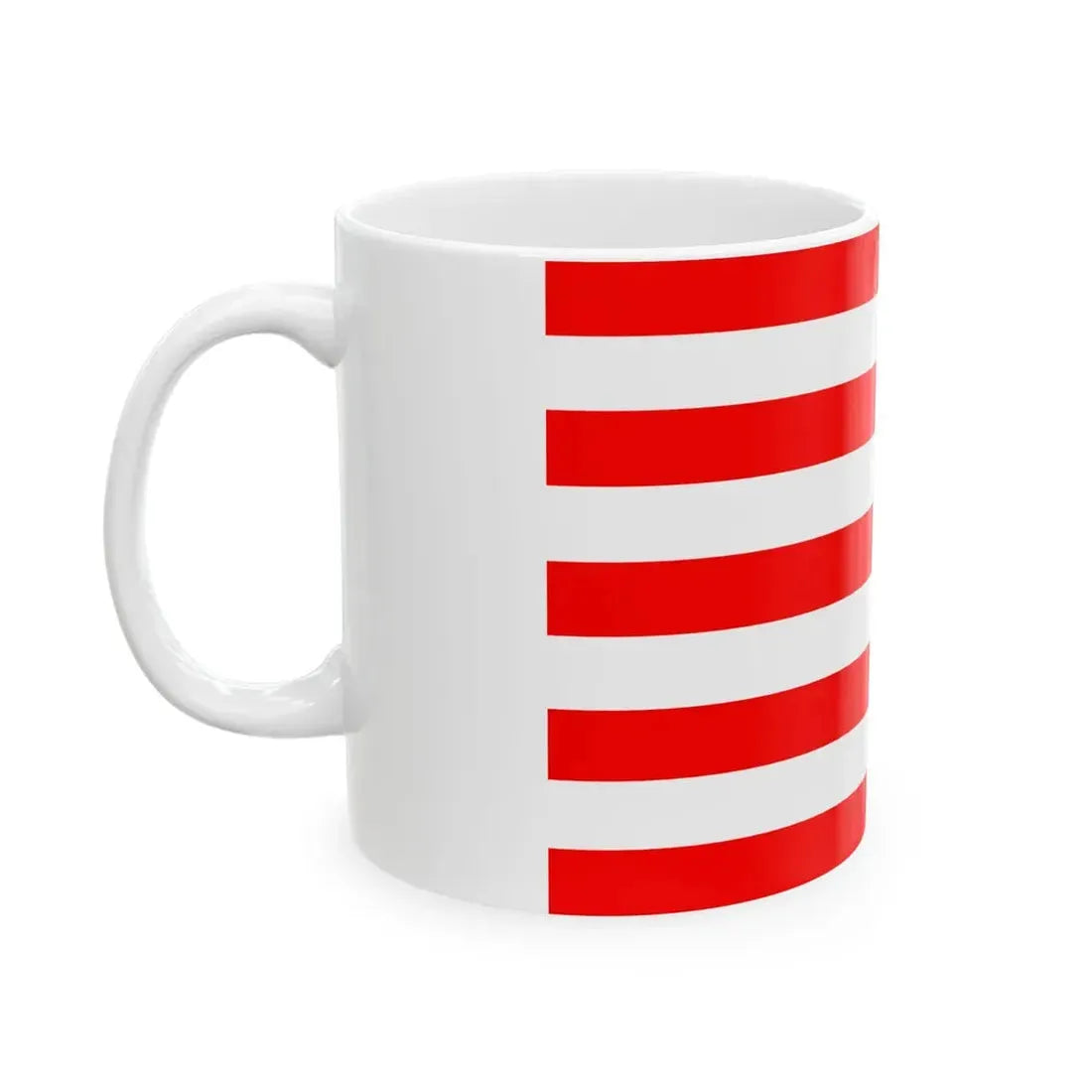 Naval Jack of Indonesia (Indonesia) White Coffee Mug - Go Mug Yourself
