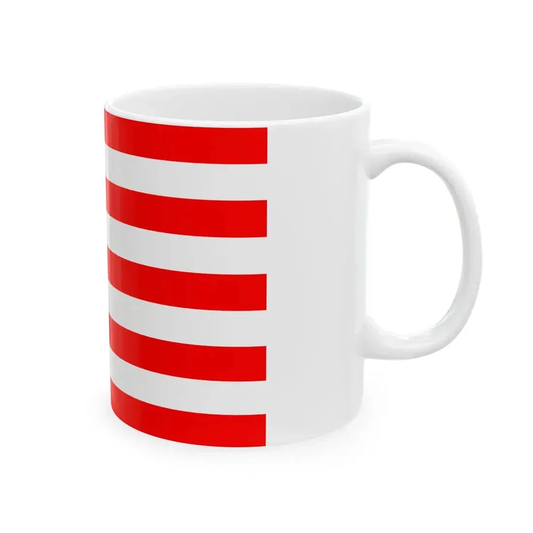 Naval Jack of Indonesia (Indonesia) White Coffee Mug - Go Mug Yourself