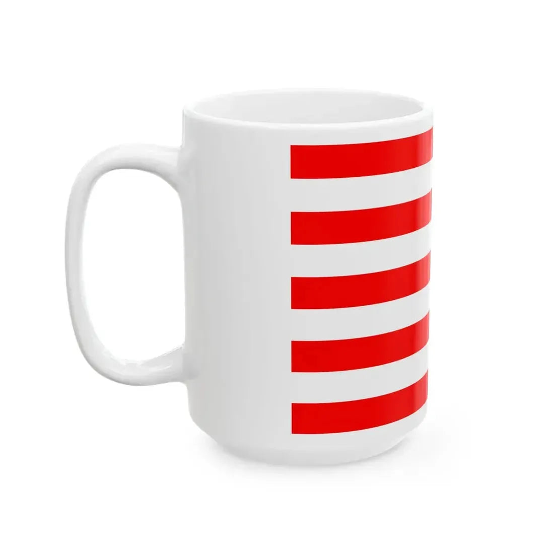 Naval Jack of Indonesia (Indonesia) White Coffee Mug - Go Mug Yourself