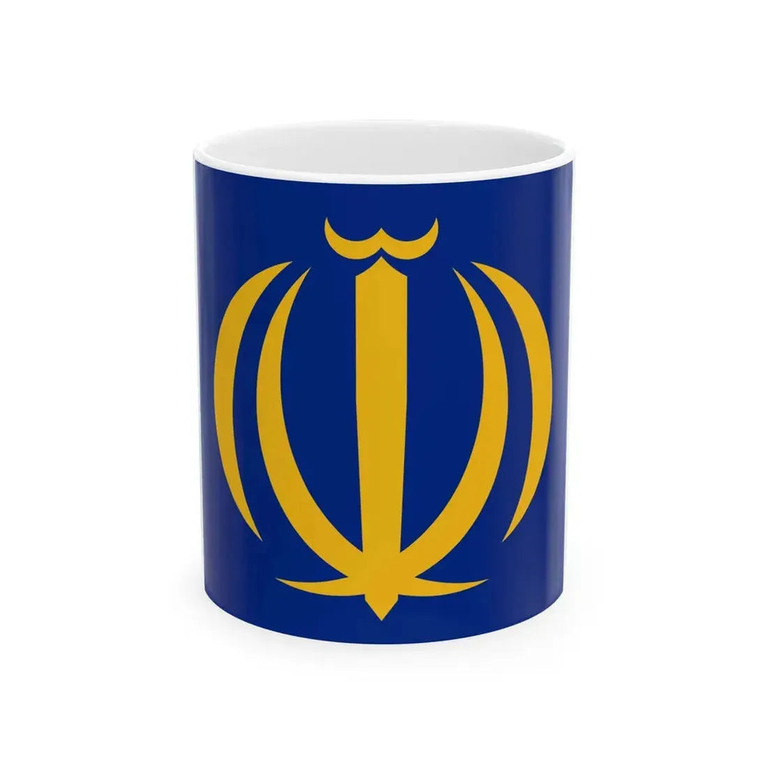 Naval Jack of Iran (Iran) White Coffee Mug 11oz - Go Mug Yourself