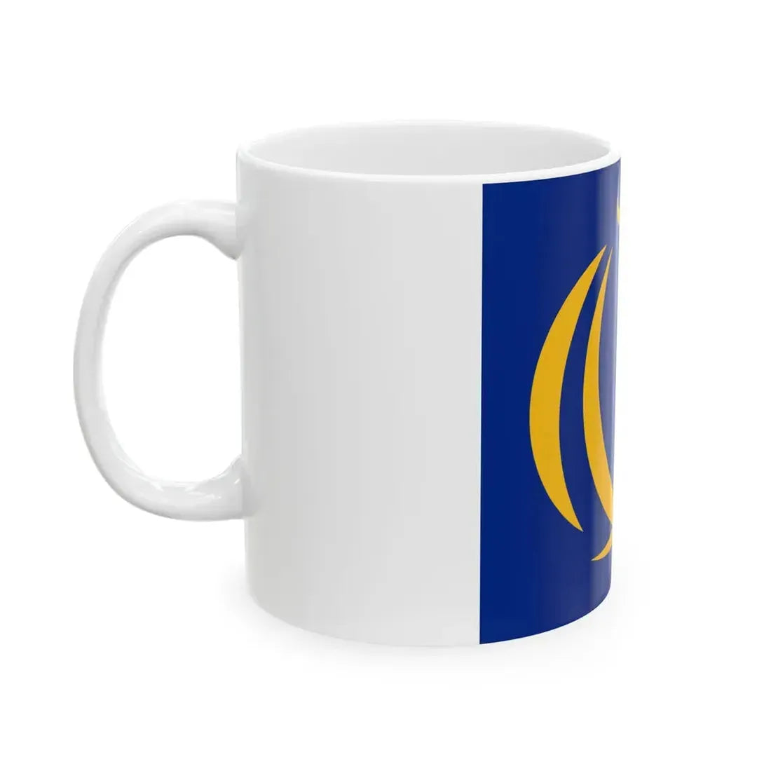 Naval Jack of Iran (Iran) White Coffee Mug - Go Mug Yourself