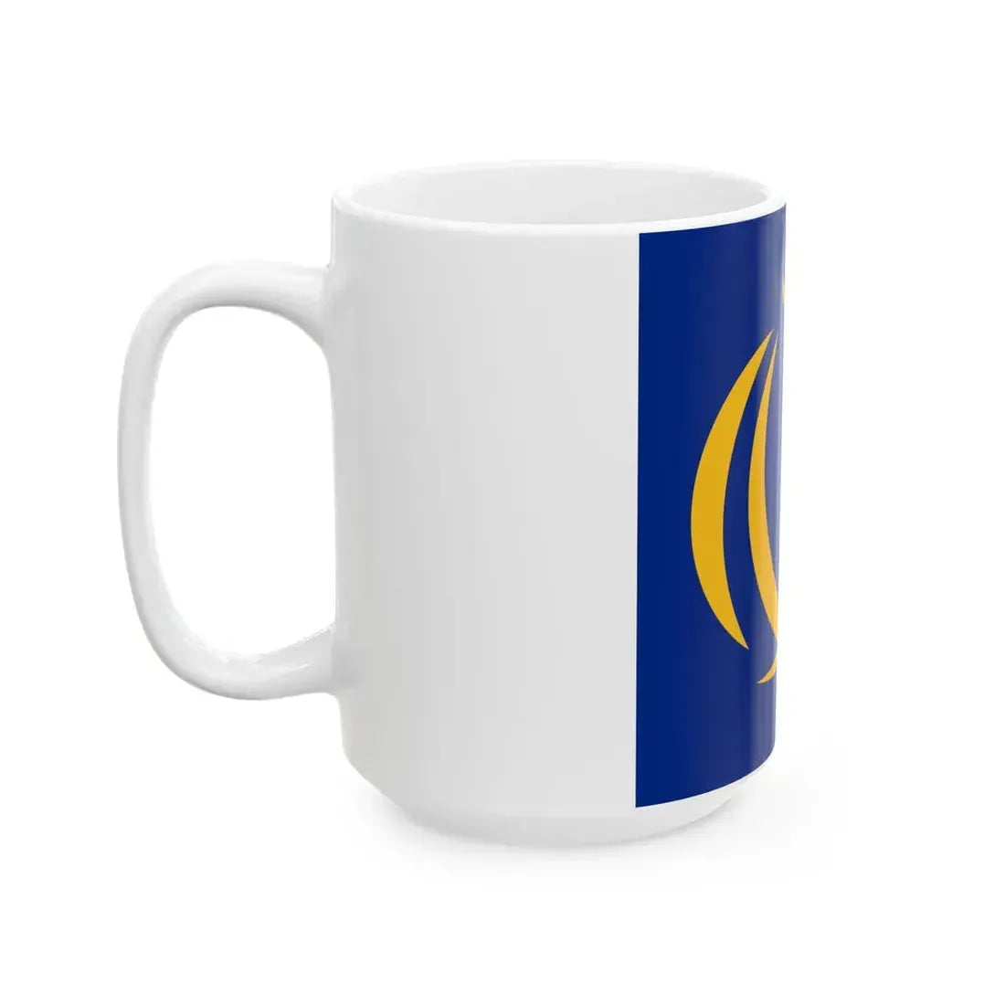 Naval Jack of Iran (Iran) White Coffee Mug - Go Mug Yourself
