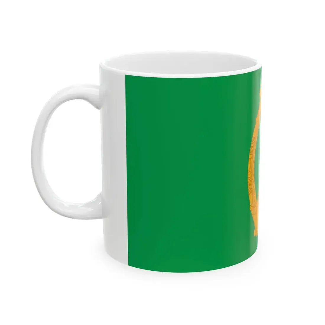 Naval jack of Ireland (Ireland) White Coffee Mug - Go Mug Yourself