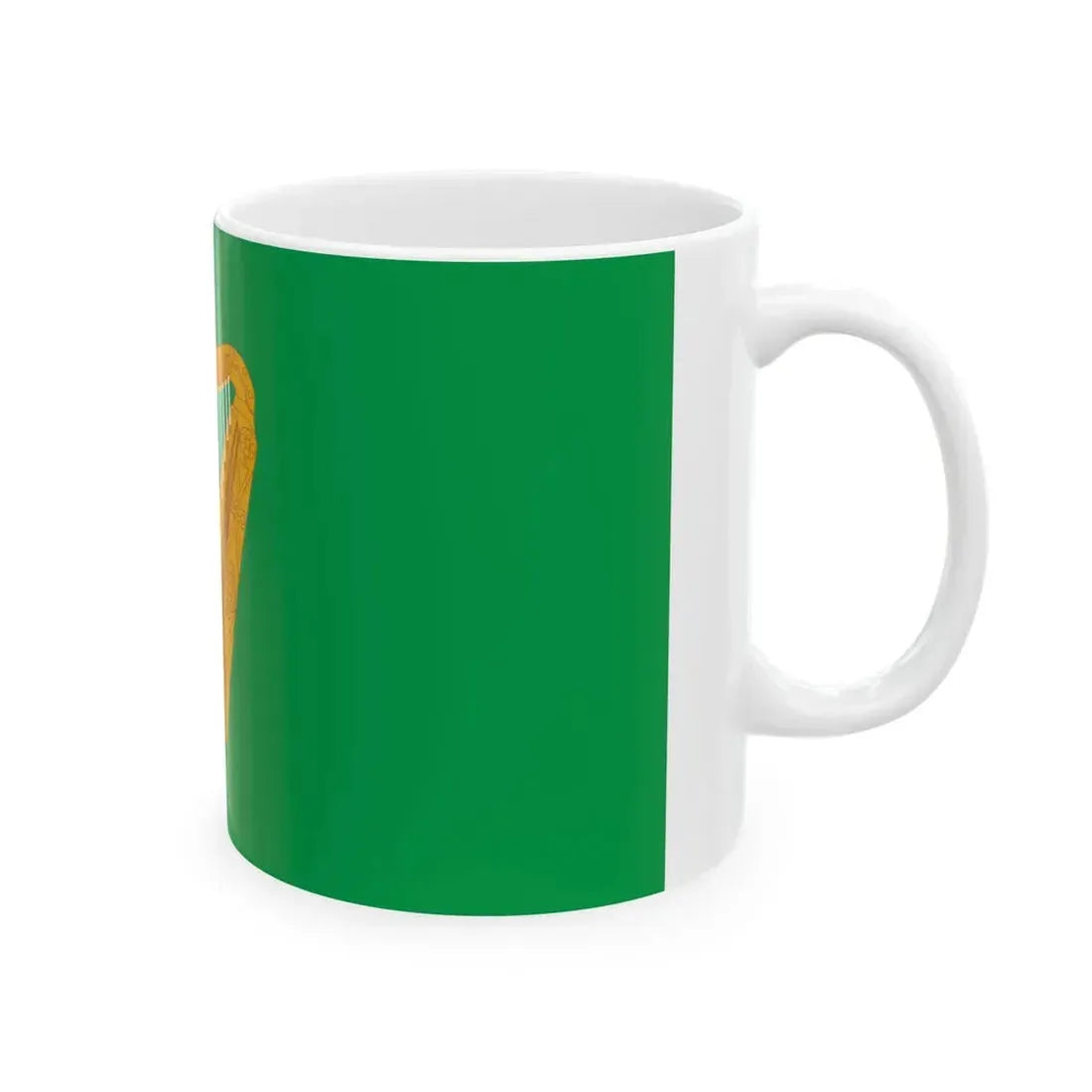 Naval jack of Ireland (Ireland) White Coffee Mug - Go Mug Yourself