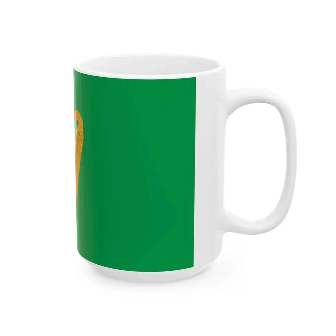 Naval jack of Ireland (Ireland) White Coffee Mug - Go Mug Yourself