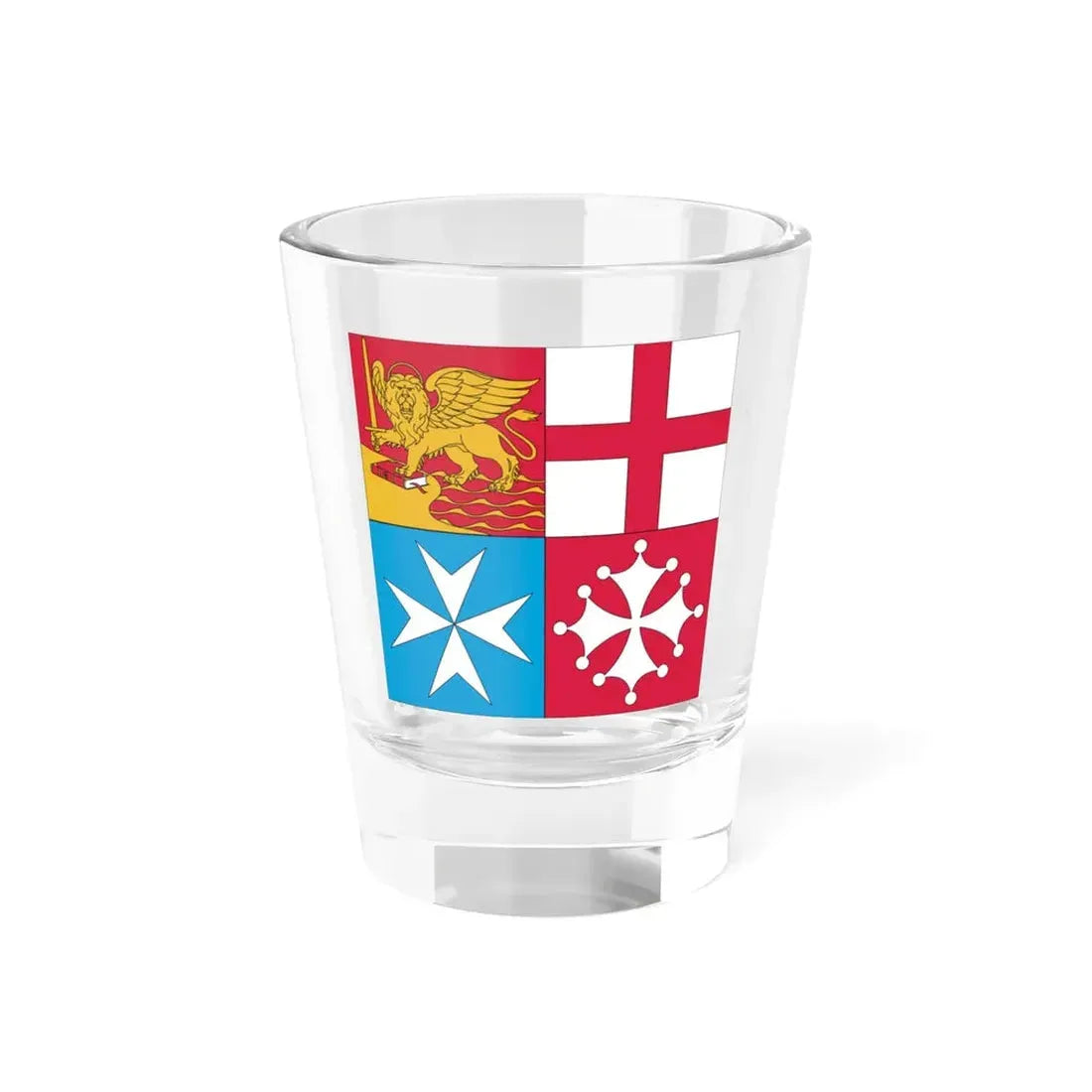 Naval jack of Italy (Italy) Shot Glass 1.5oz 1.5oz - Go Mug Yourself