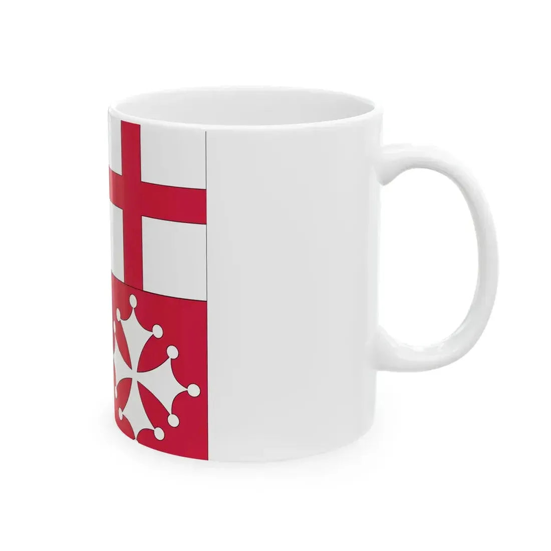 Naval jack of Italy (Italy) White Coffee Mug - Go Mug Yourself