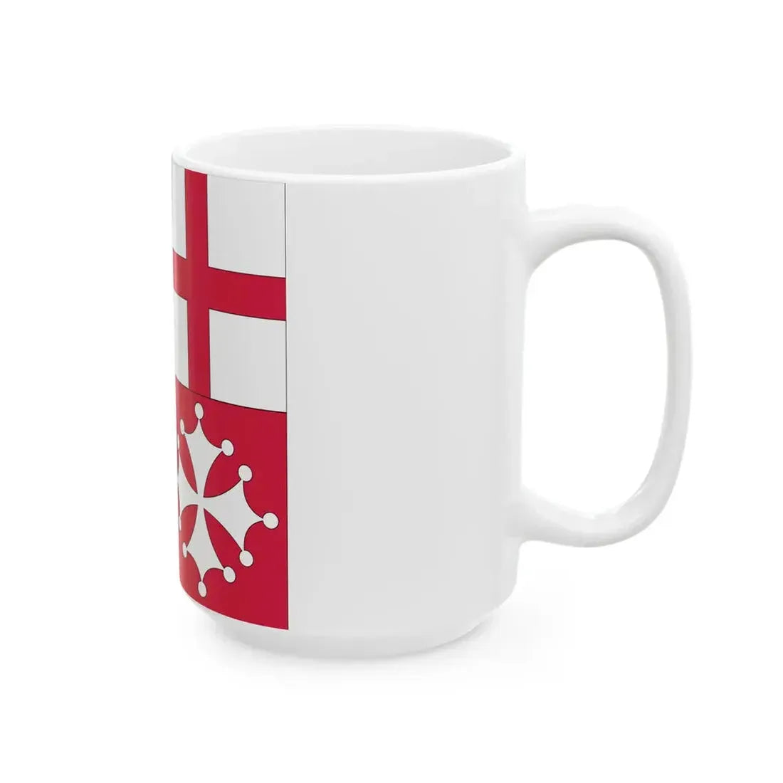 Naval jack of Italy (Italy) White Coffee Mug - Go Mug Yourself