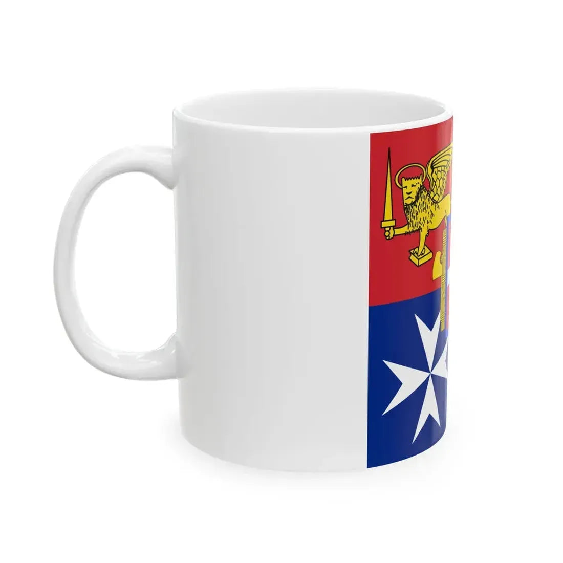 Naval Jack of Italy proposed in 1943 (Italy) White Coffee Mug - Go Mug Yourself