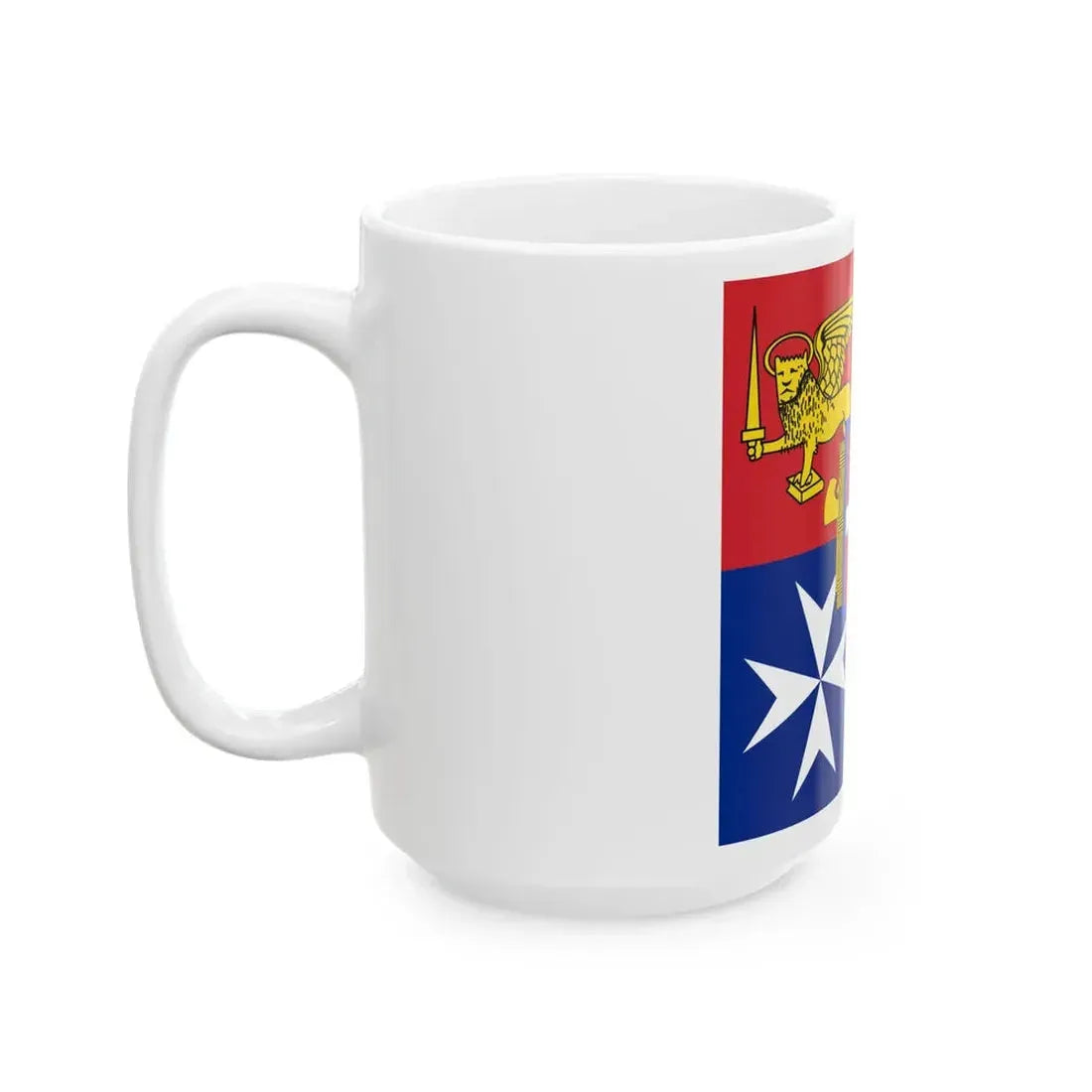 Naval Jack of Italy proposed in 1943 (Italy) White Coffee Mug - Go Mug Yourself