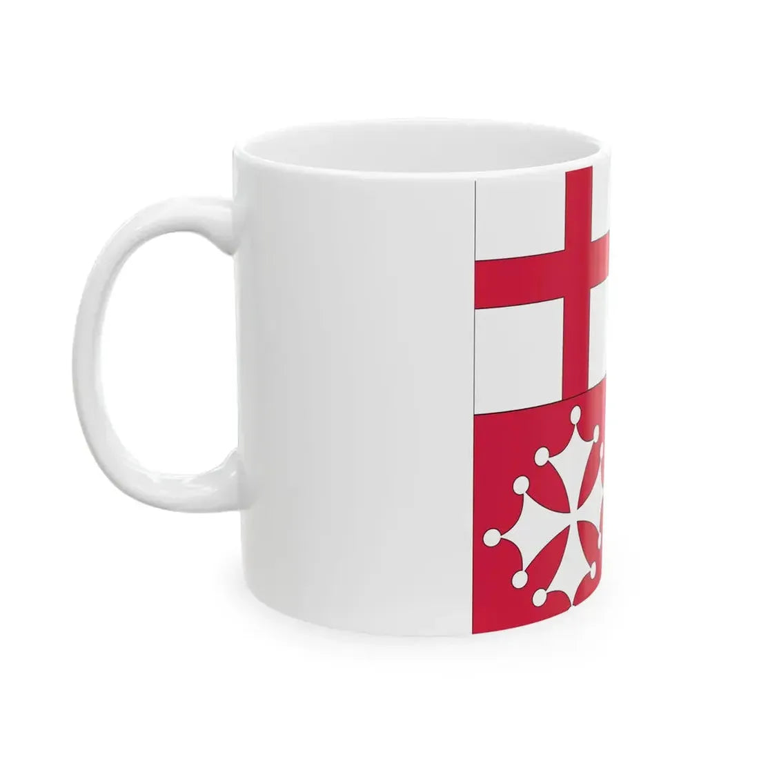 Naval Jack of Italy verso (Italy) White Coffee Mug - Go Mug Yourself