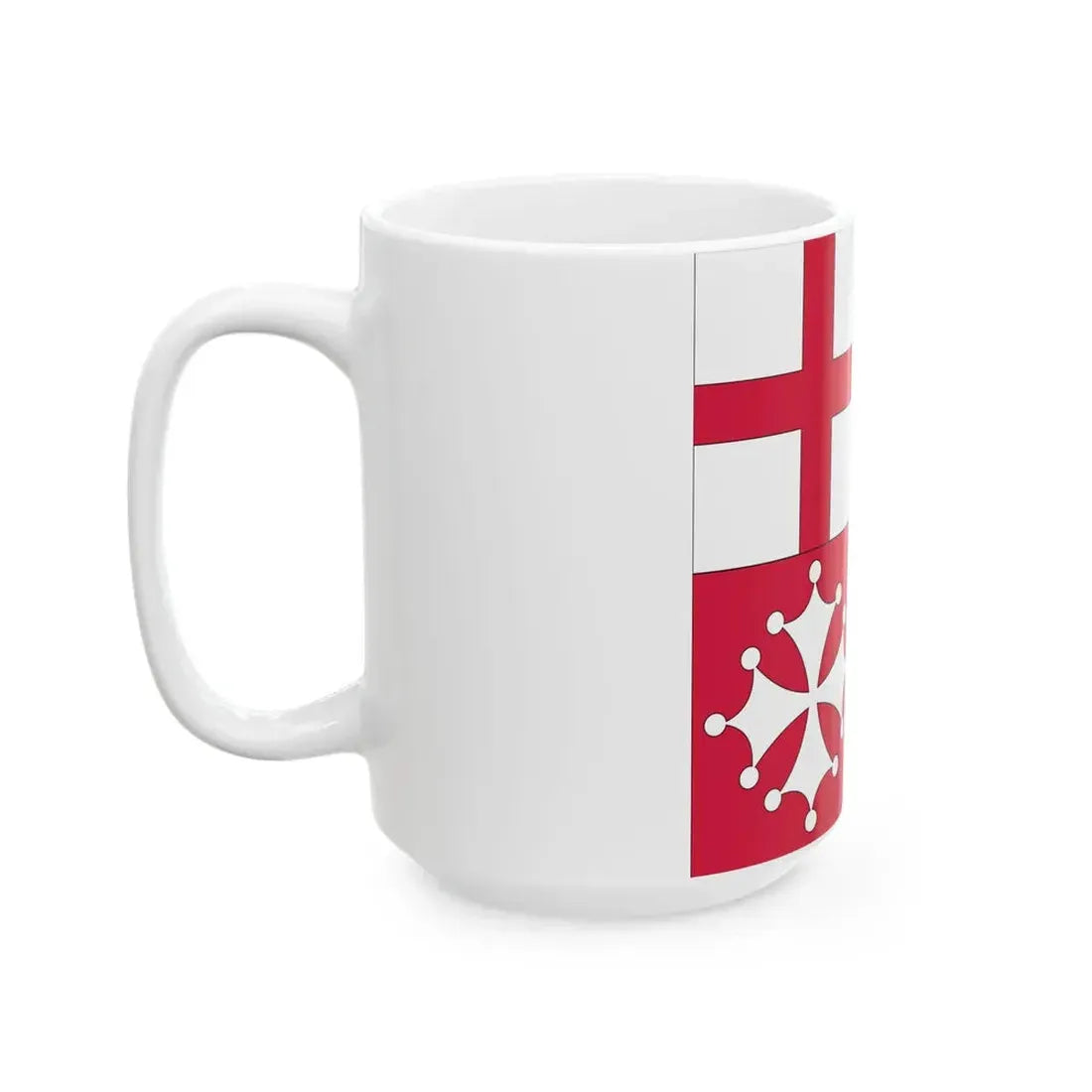 Naval Jack of Italy verso (Italy) White Coffee Mug - Go Mug Yourself