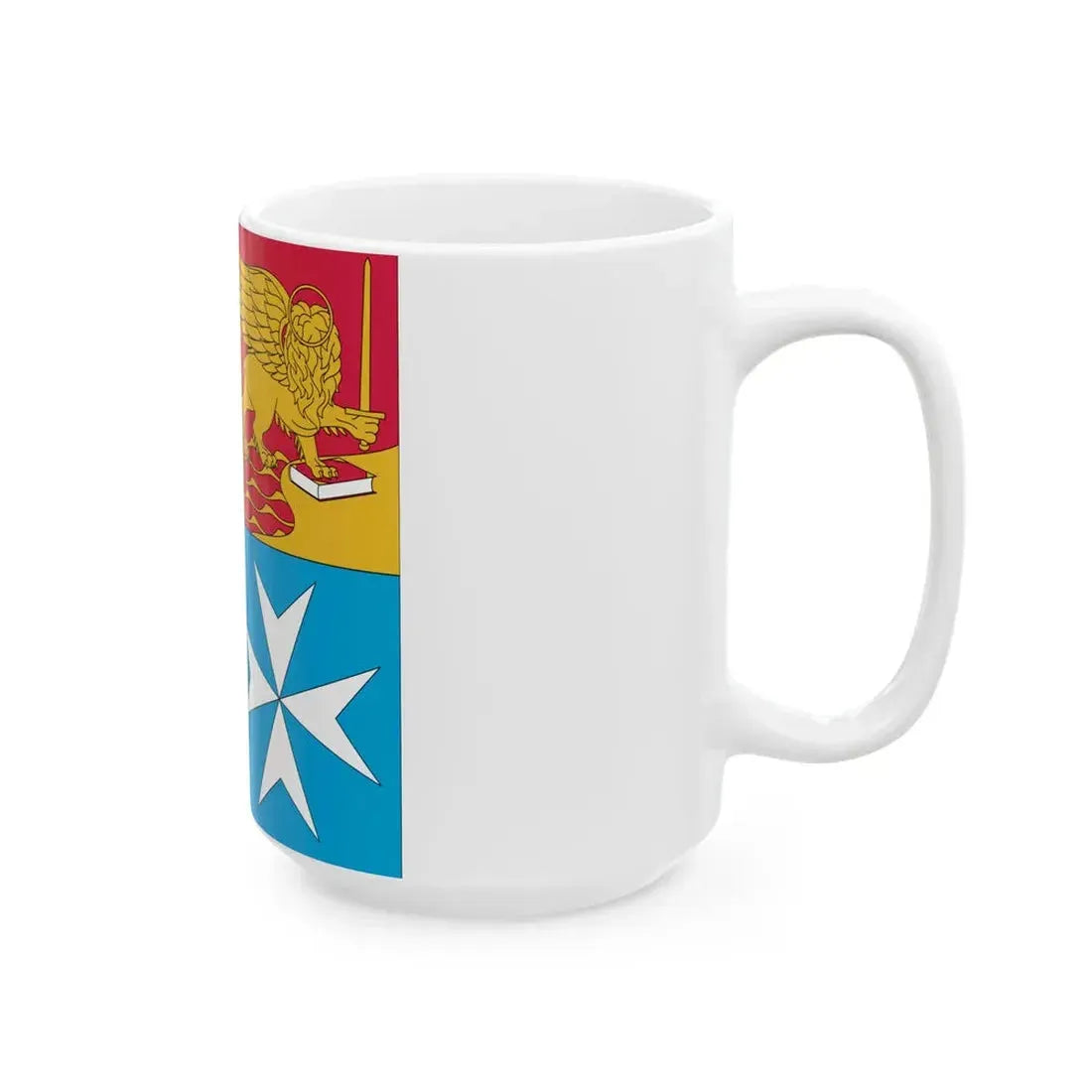 Naval Jack of Italy verso (Italy) White Coffee Mug - Go Mug Yourself
