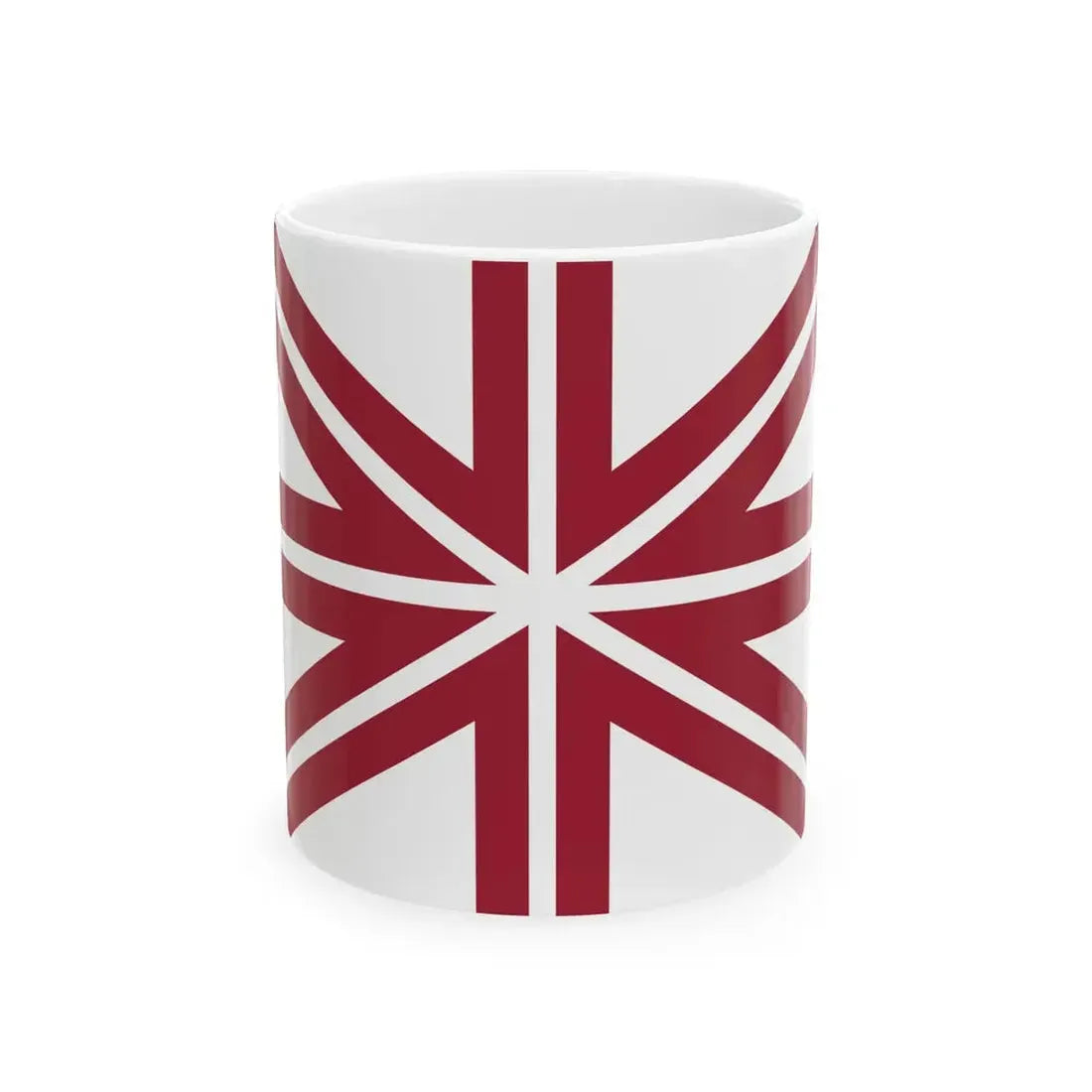 Naval jack of Latvia (Latvia) White Coffee Mug 11oz - Go Mug Yourself