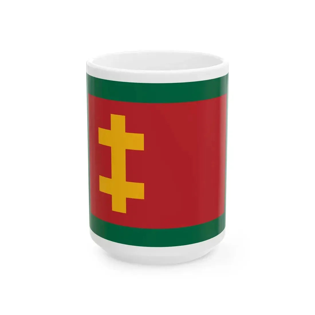 Naval Jack of Lithuania 1927-1940 (Lithuania) White Coffee Mug 15oz - Go Mug Yourself