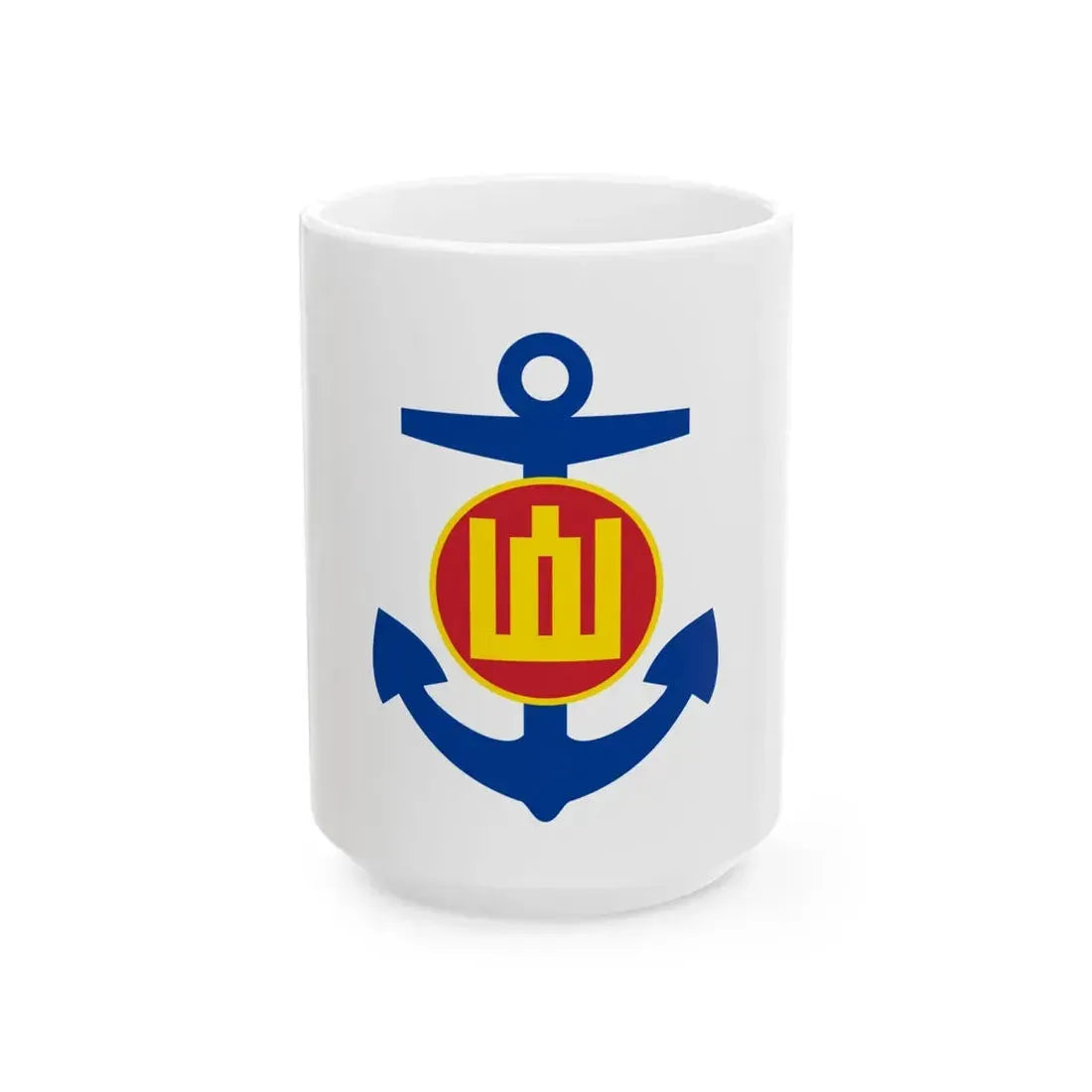 Naval Jack of Lithuania 1992-2004 (Lithuania) White Coffee Mug 15oz - Go Mug Yourself