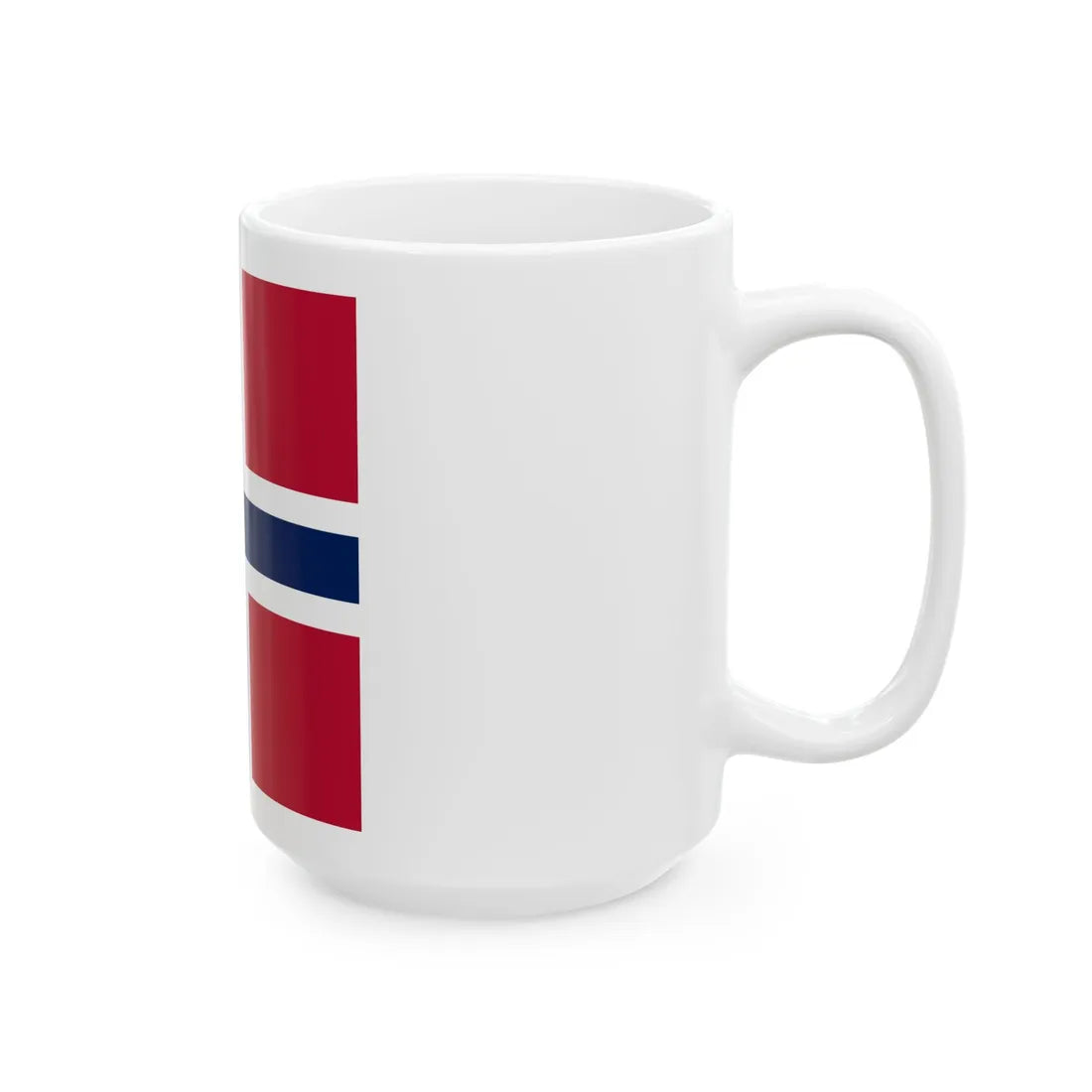 Naval Jack of Norway (Norway) White Coffee Mug - Go Mug Yourself