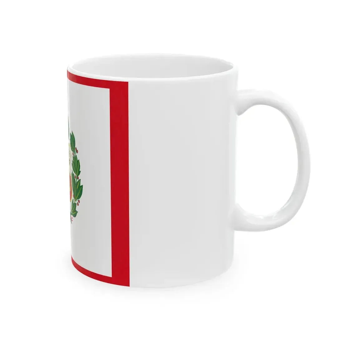 Naval Jack of Peru alternative version (Peru) White Coffee Mug - Go Mug Yourself