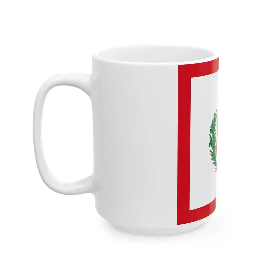 Naval Jack of Peru alternative version (Peru) White Coffee Mug - Go Mug Yourself