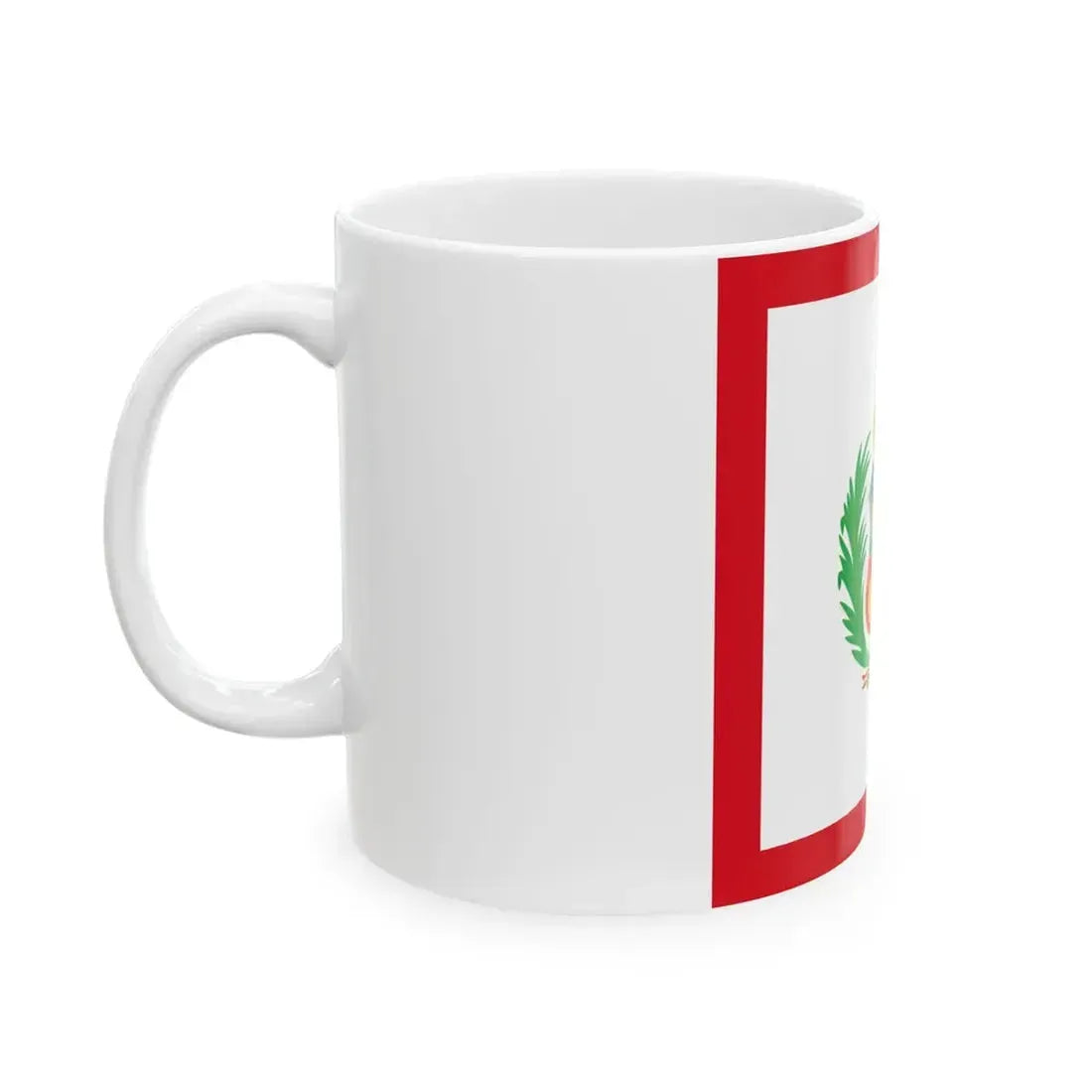 Naval Jack of Peru (Peru) White Coffee Mug - Go Mug Yourself