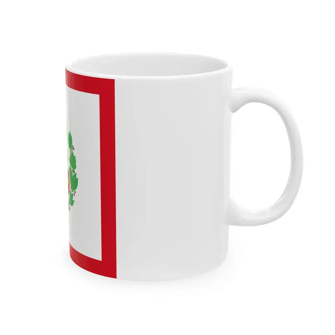 Naval Jack of Peru (Peru) White Coffee Mug - Go Mug Yourself