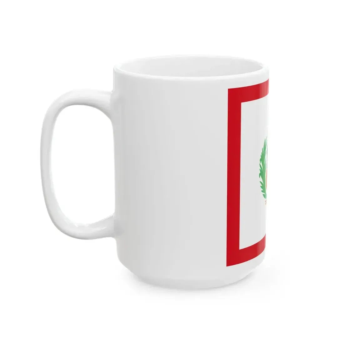Naval Jack of Peru (Peru) White Coffee Mug - Go Mug Yourself