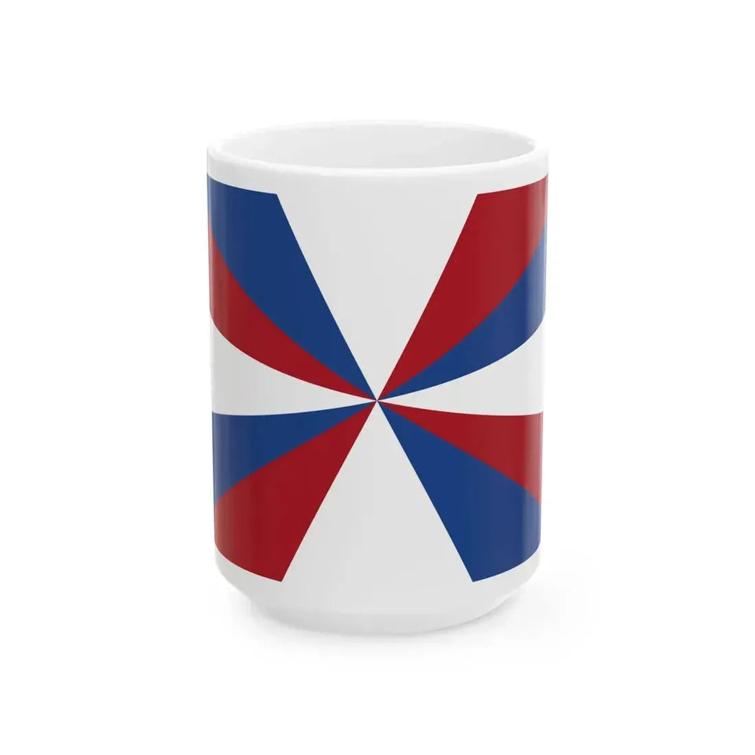 Naval Jack of the Netherlands (Netherlands) White Coffee Mug 15oz - Go Mug Yourself