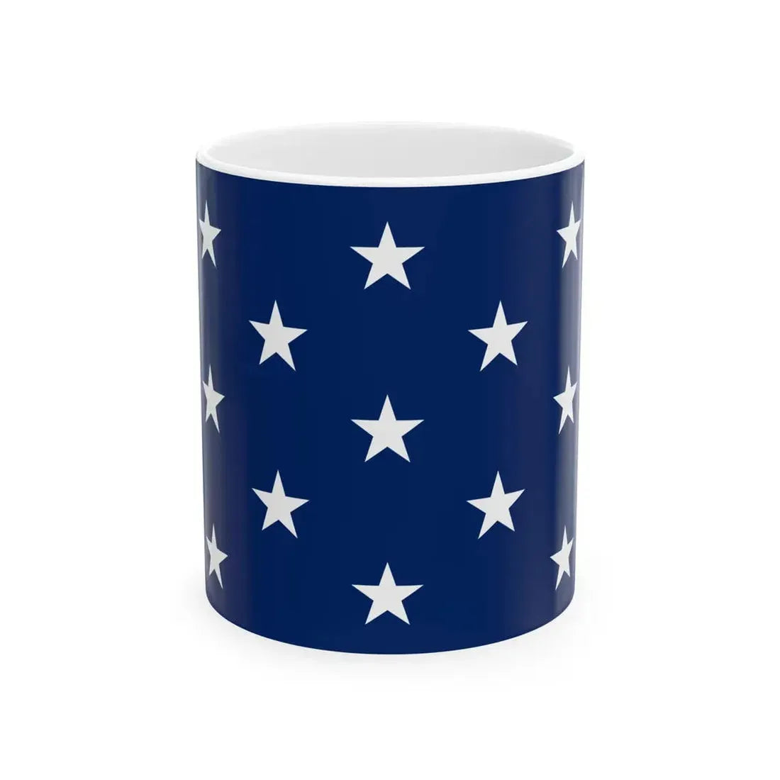 Naval jack of the United States 1777-1795 (United States) White Coffee Mug 11oz - Go Mug Yourself