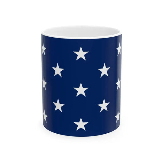 Naval jack of the United States 1777-1795 (United States) White Coffee Mug 11oz - Go Mug Yourself