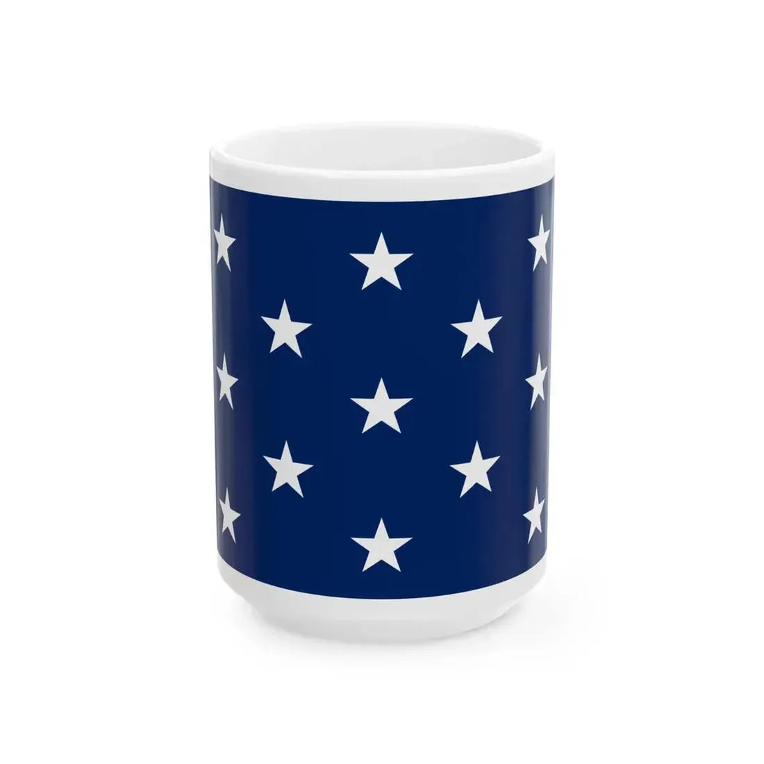 Naval jack of the United States 1777-1795 (United States) White Coffee Mug 15oz - Go Mug Yourself