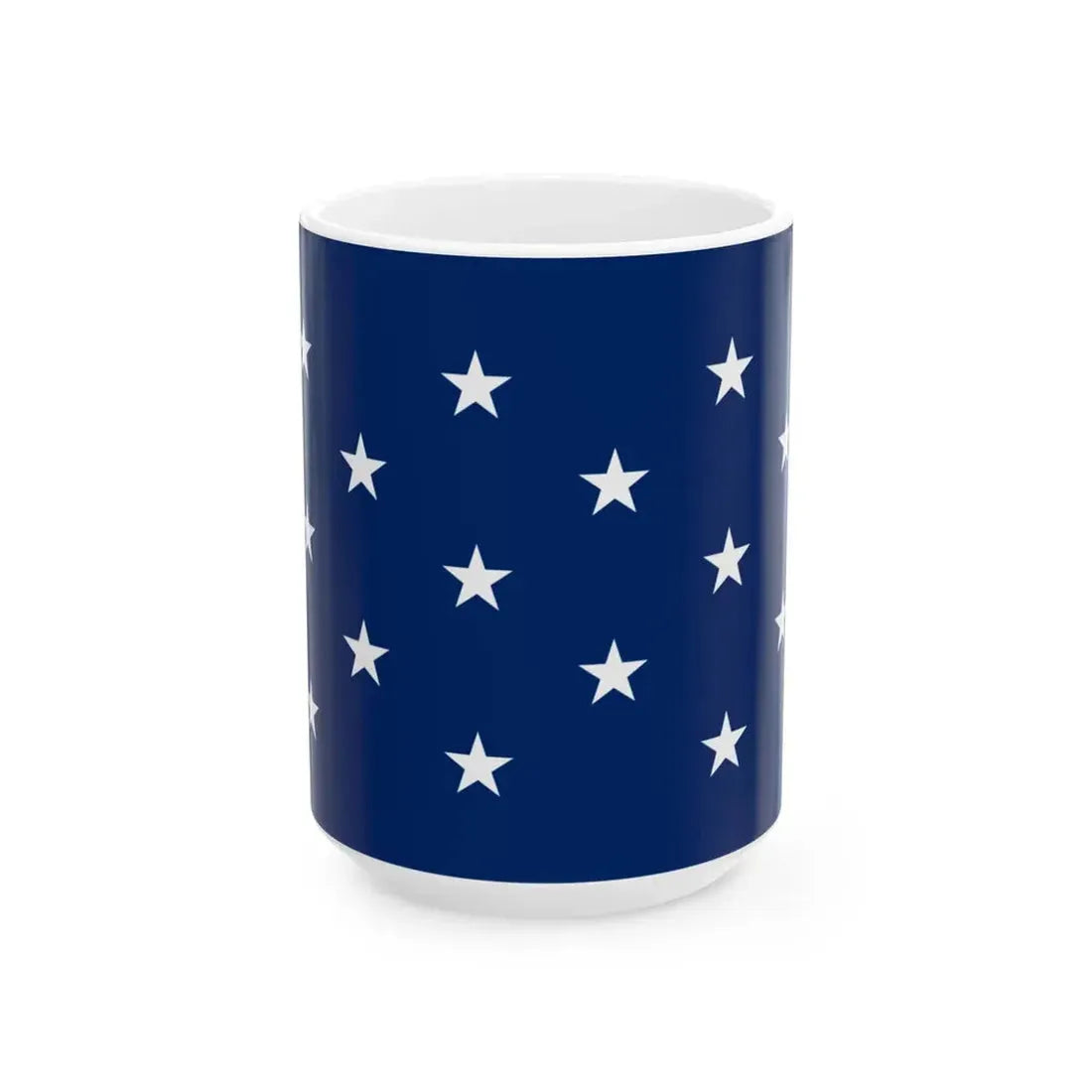 Naval jack of the United States 1795-1818 (United States) White Coffee Mug 15oz - Go Mug Yourself
