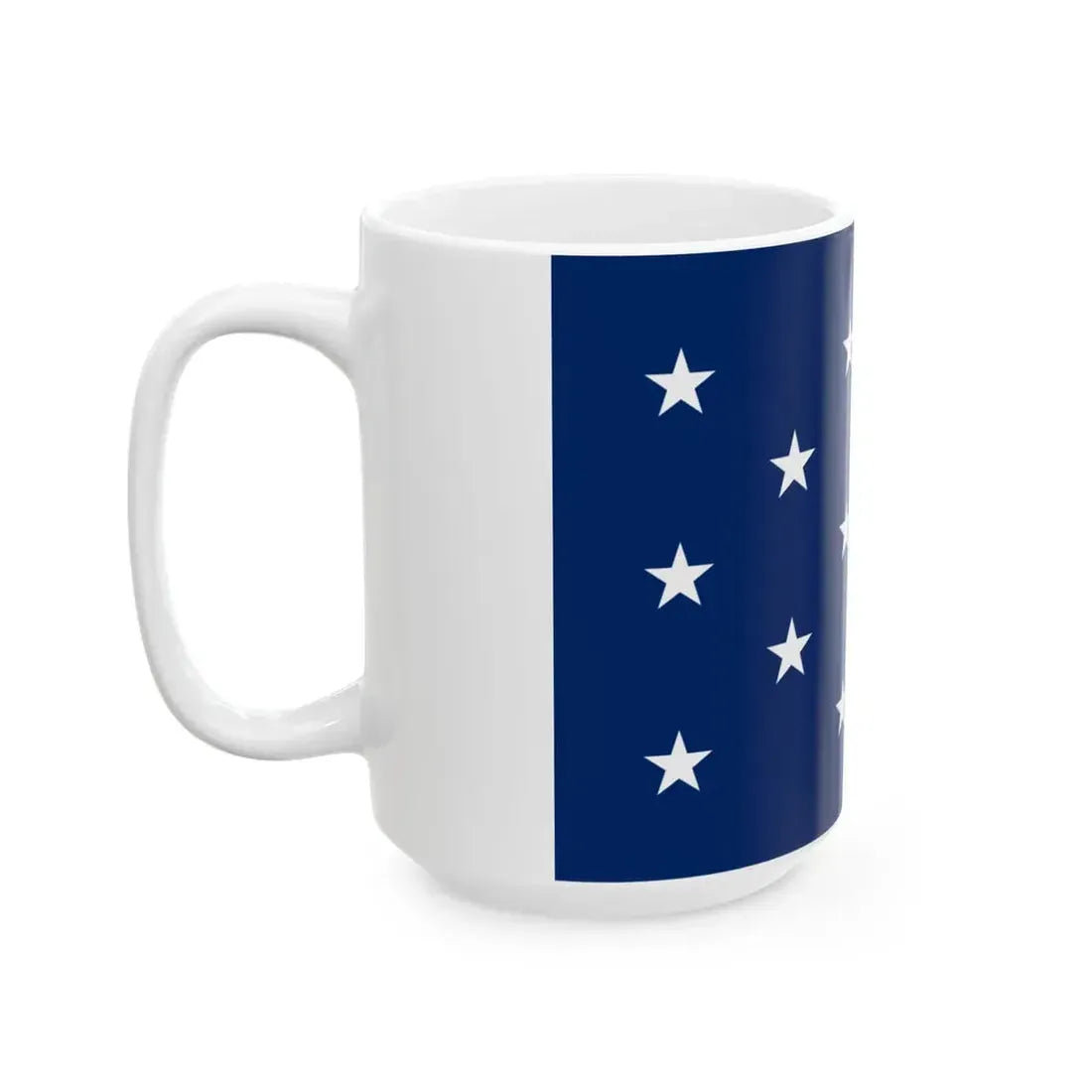 Naval jack of the United States 1795-1818 (United States) White Coffee Mug - Go Mug Yourself