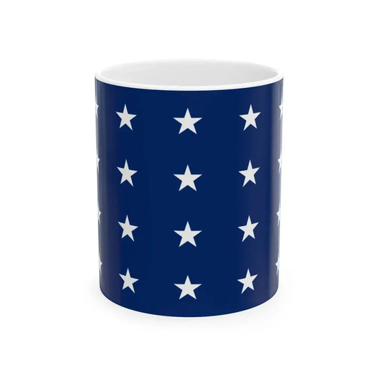 Naval jack of the United States 1818-1819 (United States) White Coffee Mug 11oz - Go Mug Yourself