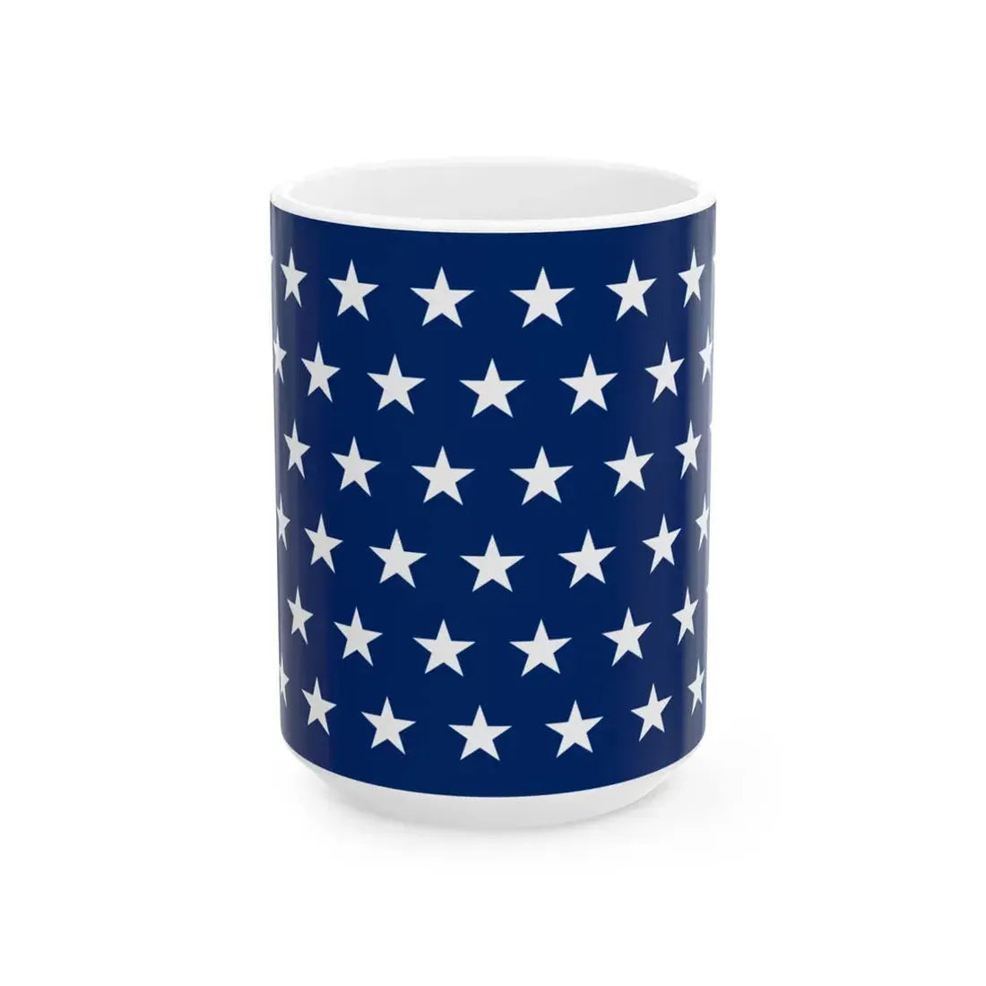 Naval jack of the United States 1890-1891 (United States) White Coffee Mug 15oz - Go Mug Yourself