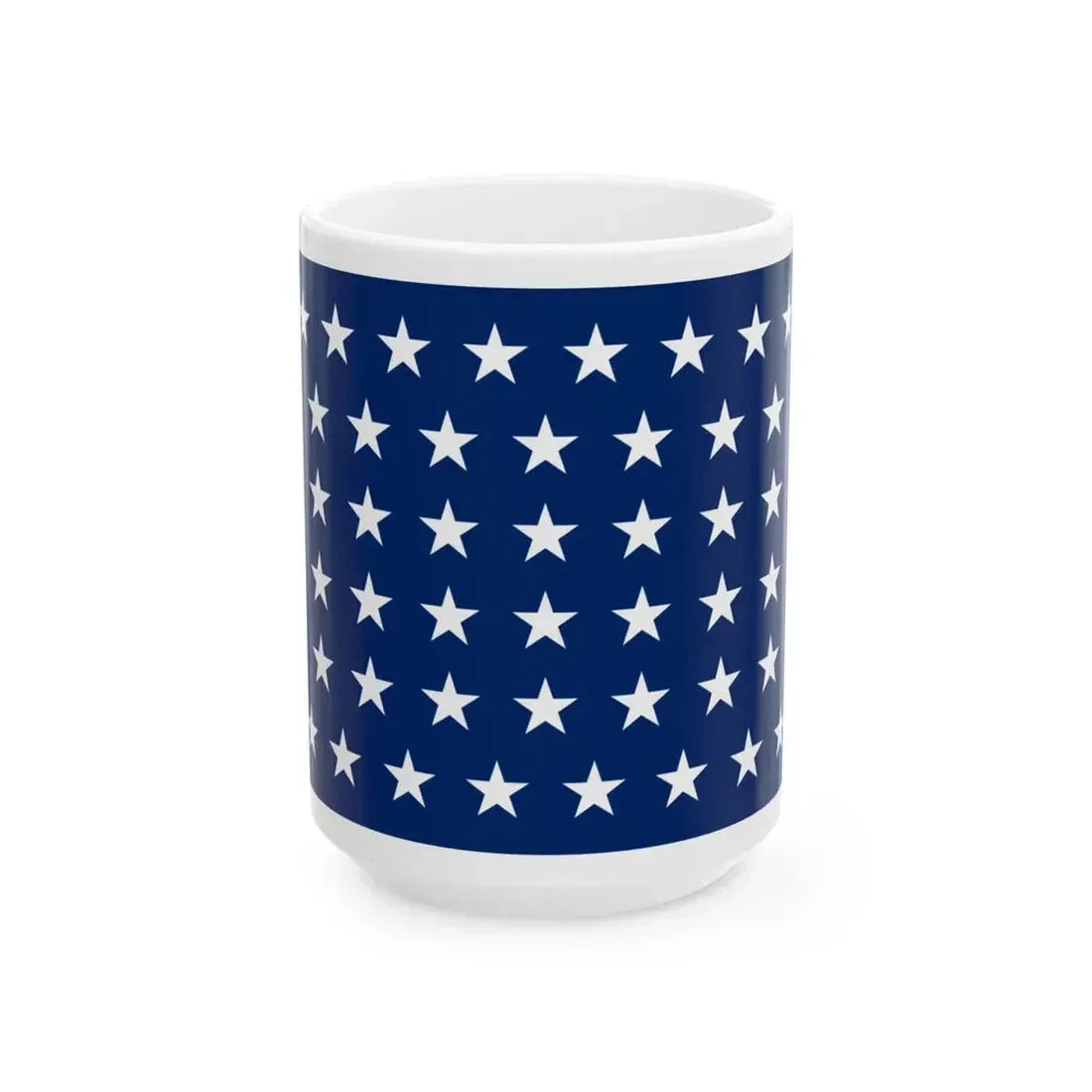 Naval jack of the United States 1891-1896 (United States) White Coffee Mug 15oz - Go Mug Yourself