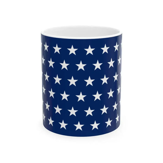 Naval jack of the United States 1896-1908 (United States) White Coffee Mug 11oz - Go Mug Yourself