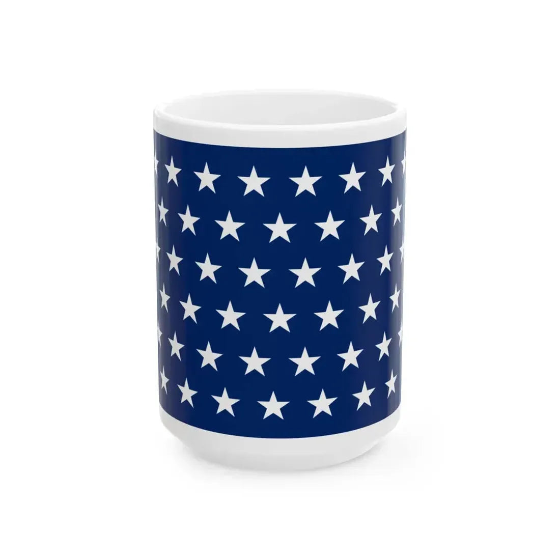 Naval jack of the United States 1896-1908 (United States) White Coffee Mug 15oz - Go Mug Yourself