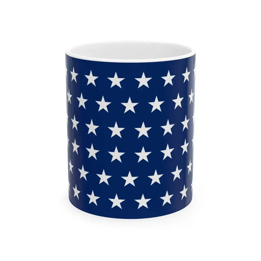 Naval jack of the United States 1908-1912 (United States) White Coffee Mug 11oz - Go Mug Yourself