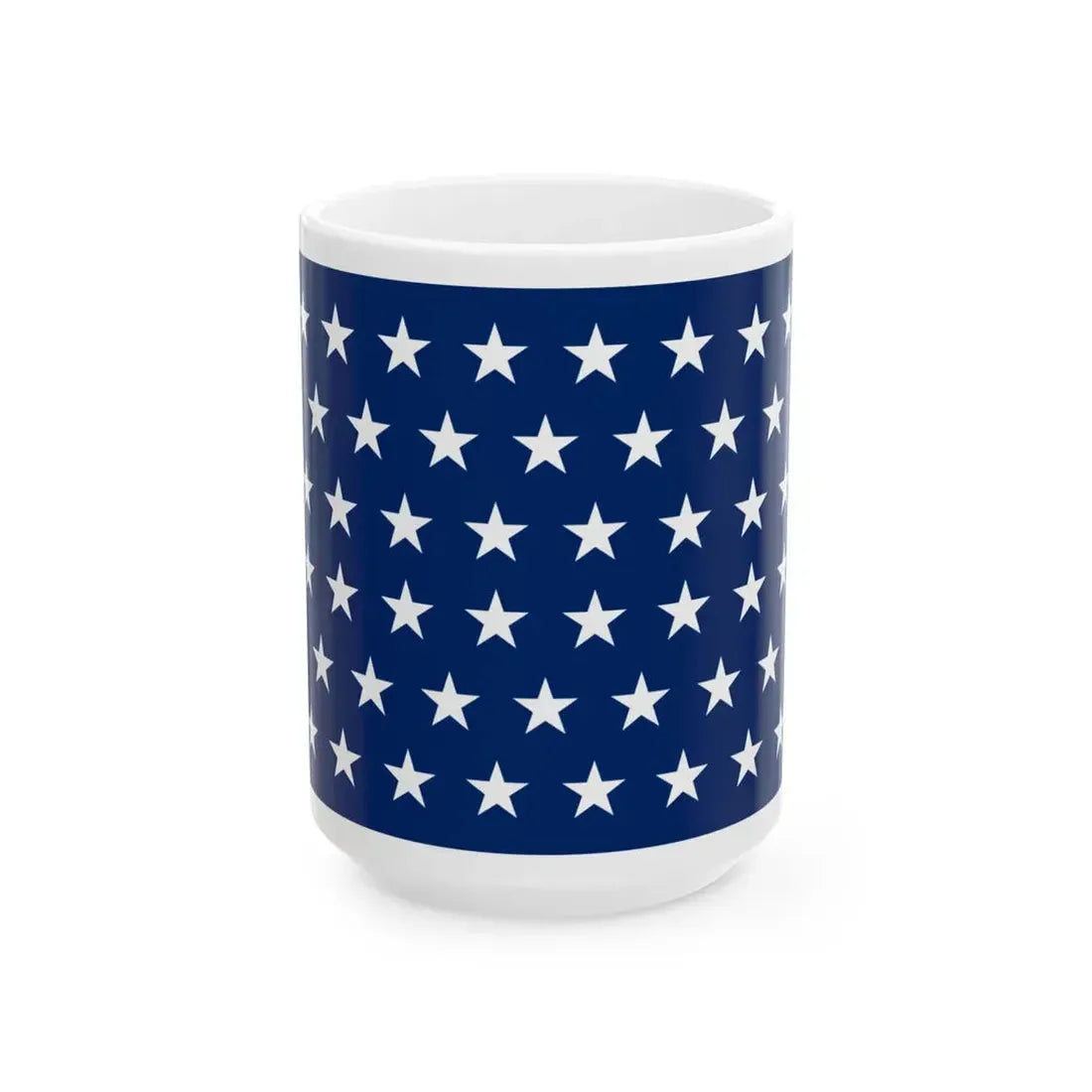 Naval jack of the United States 1908-1912 (United States) White Coffee Mug 15oz - Go Mug Yourself
