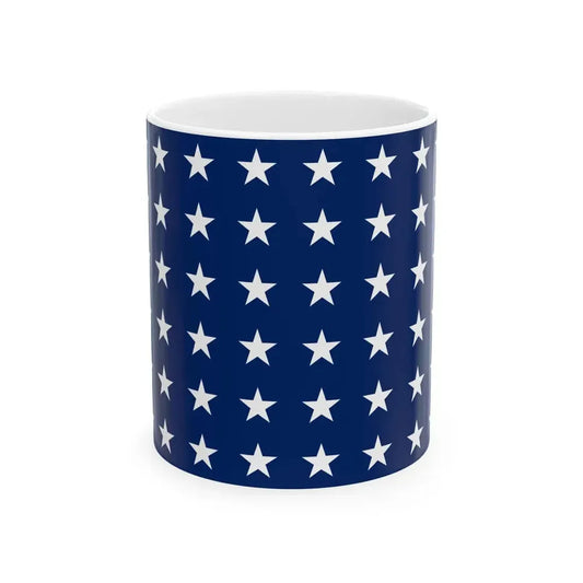 Naval jack of the United States 1912-1959 (United States) White Coffee Mug 11oz - Go Mug Yourself