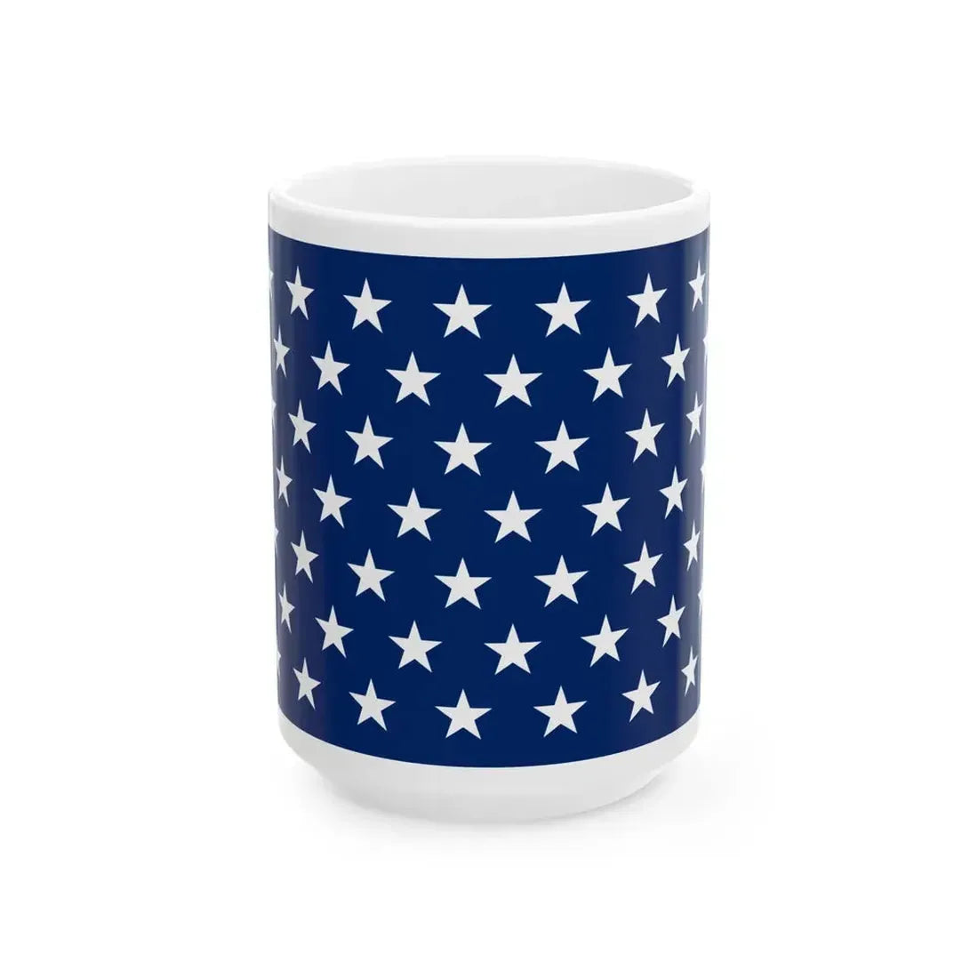 Naval jack of the United States 1959-1960 (United States) White Coffee Mug 15oz - Go Mug Yourself