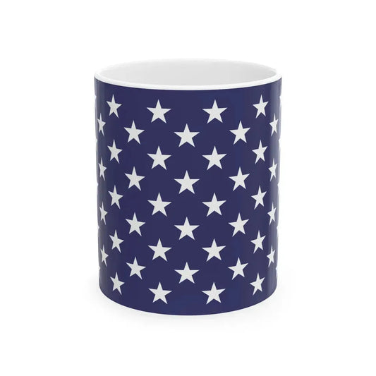 Naval jack of the United States (United States) White Coffee Mug 11oz - Go Mug Yourself